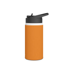 Burnt Orange - Stainless Steel Water Bottle, Standard Lid