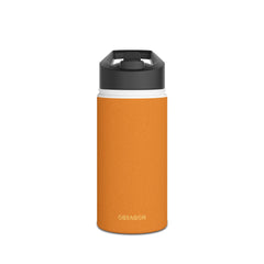 Burnt Orange - Stainless Steel Water Bottle, Standard Lid