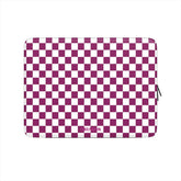 Crimson Berry Checks - Laptop Sleeve