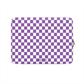 Vivid Lavender Checks - Laptop Sleeve