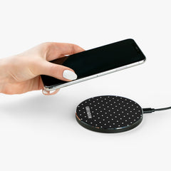 Black Pinpoint Fast Wireless Charging Pad
