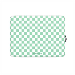 Minty Green Checks - Laptop Sleeve