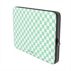 Minty Green Checks - Laptop Sleeve