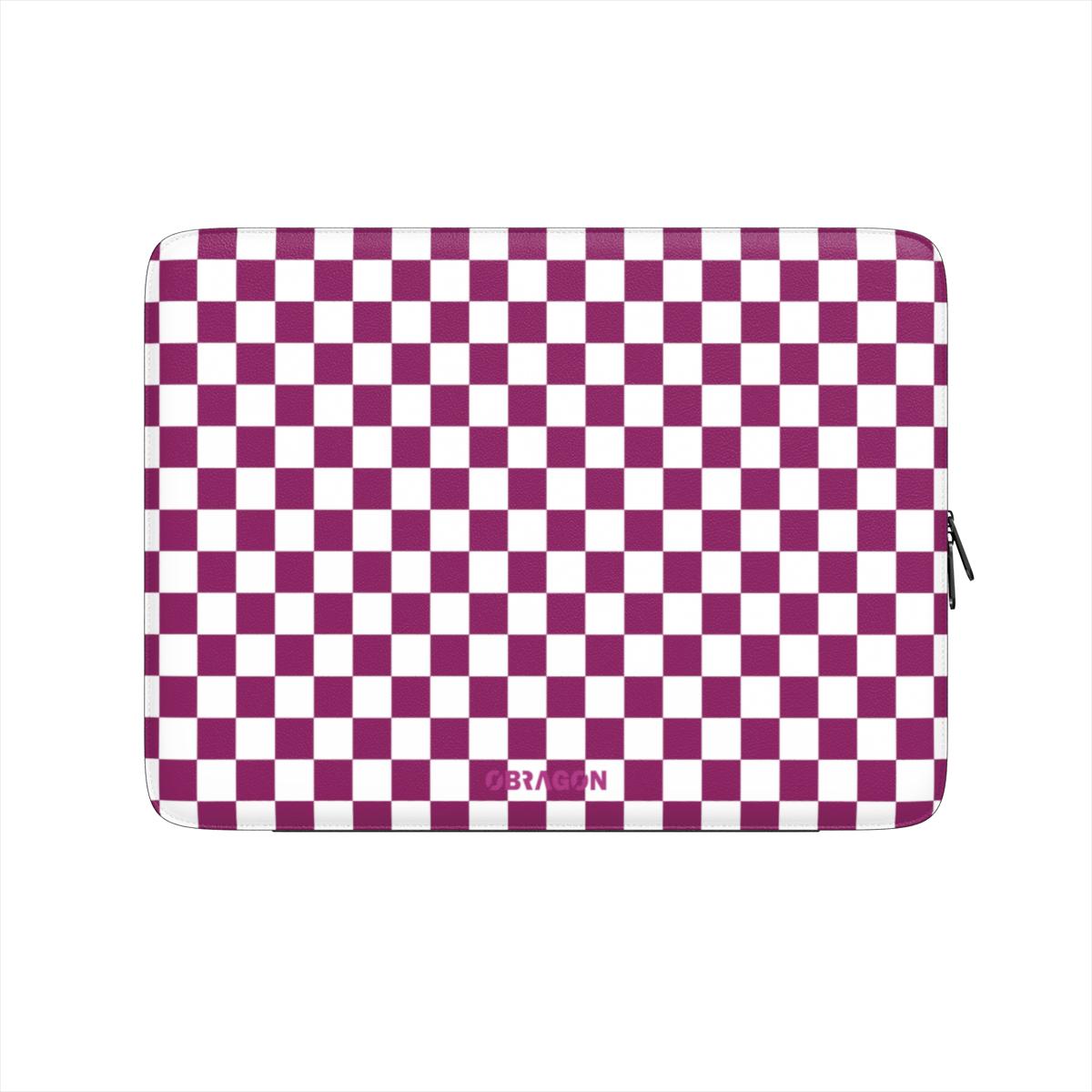 Crimson Berry Checks - Laptop Sleeve