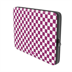 Crimson Berry Checks - Laptop Sleeve