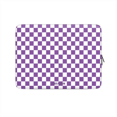 Vivid Lavender Checks - Laptop Sleeve