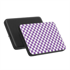 Vivid Lavender Checks - Laptop Sleeve