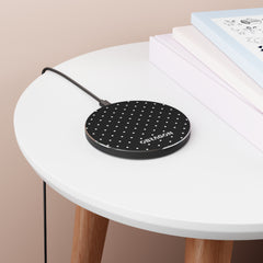 Black Pinpoint Fast Wireless Charging Pad